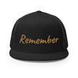 Remember In Celluloid Embroidery on 5 Panel Trucker Cap