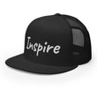 Inspire In Diamond Embroidery on 5 Panel Trucker Cap