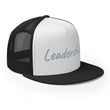 Leadership In Silver Embroidery on 5 Panel Trucker Cap