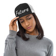 Future In Pearl Embroidery on 5 Panel Trucker Cap