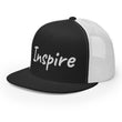 Inspire In Diamond Embroidery on 5 Panel Trucker Cap