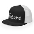 Future In Pearl Embroidery on 5 Panel Trucker Cap