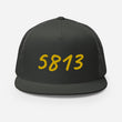 5813 In Gold Embroidery on 5 Panel Trucker Cap