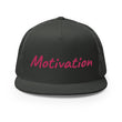 Motivation In Star Rose Quartz Embroidery on 5 Panel Trucker Cap