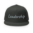 Leadership In Silver Embroidery on 5 Panel Trucker Cap