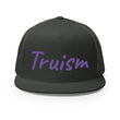 Truism In Amethyst Embroidery on 5 Panel Trucker Cap