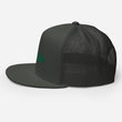 Now In Emerald Embroidery on 5 Panel Trucker Cap