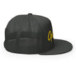 Optimist In Gold Embroidery on 5 Panel Trucker Cap