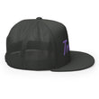 Truism In Amethyst Embroidery on 5 Panel Trucker Cap