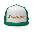 Remember In Celluloid Embroidery on 5 Panel Trucker Cap