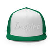 Inspire In Diamond Embroidery on 5 Panel Trucker Cap