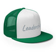 Leadership In Silver Embroidery on 5 Panel Trucker Cap