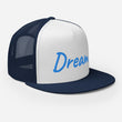 Dream In Sapphire Embroidery on 5 Panel Trucker Cap