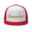 Remember In Celluloid Embroidery on 5 Panel Trucker Cap