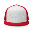 Inspire In Diamond Embroidery on 5 Panel Trucker Cap