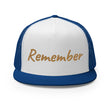 Remember In Celluloid Embroidery on 5 Panel Trucker Cap