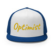 Optimist In Gold Embroidery on 5 Panel Trucker Cap