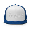 Inspire In Diamond Embroidery on 5 Panel Trucker Cap