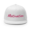 Motivation In Star Rose Quartz Embroidery on 5 Panel Trucker Cap