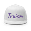 Truism In Amethyst Embroidery on 5 Panel Trucker Cap