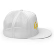 Optimist In Gold Embroidery on 5 Panel Trucker Cap