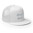 Money & Wealth In Silver Embroidery on 5 Panel Trucker Cap