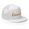 Remember In Celluloid Embroidery on 5 Panel Trucker Cap