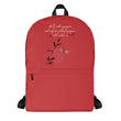 Walk With A Purpose Haiku With Dragonfly on Backpack