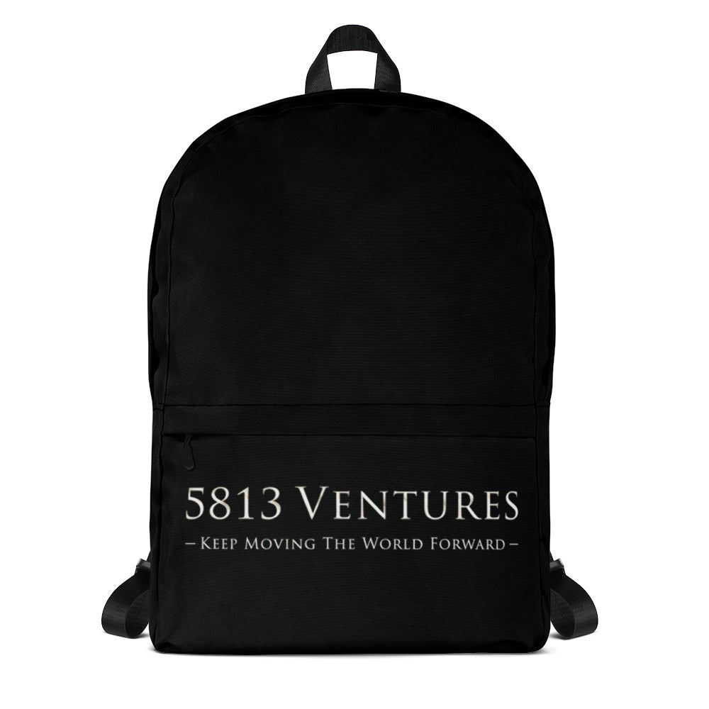 5813 Ventures Logo In Pearl on Backpack