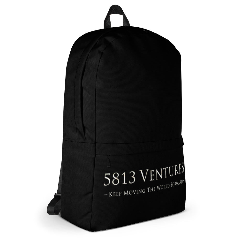 5813 Ventures Logo In Pearl on Backpack