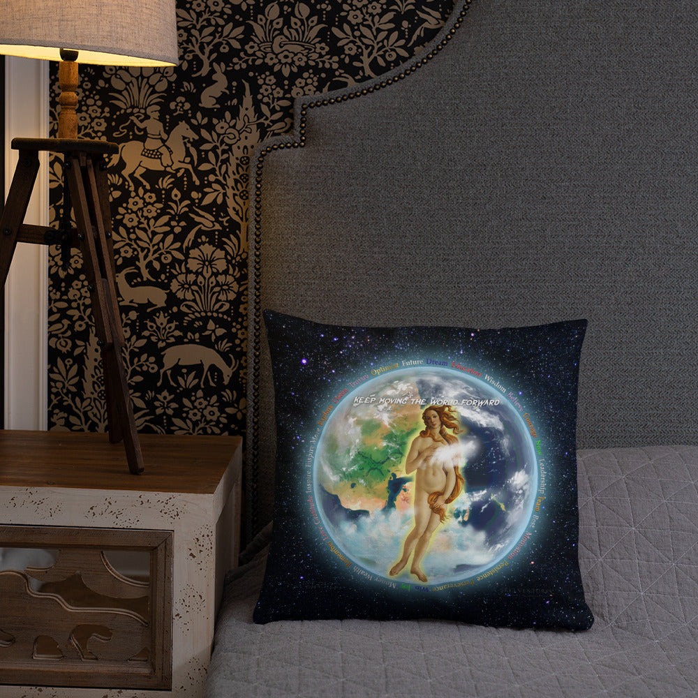 Venusian Earth on Basic Pillow