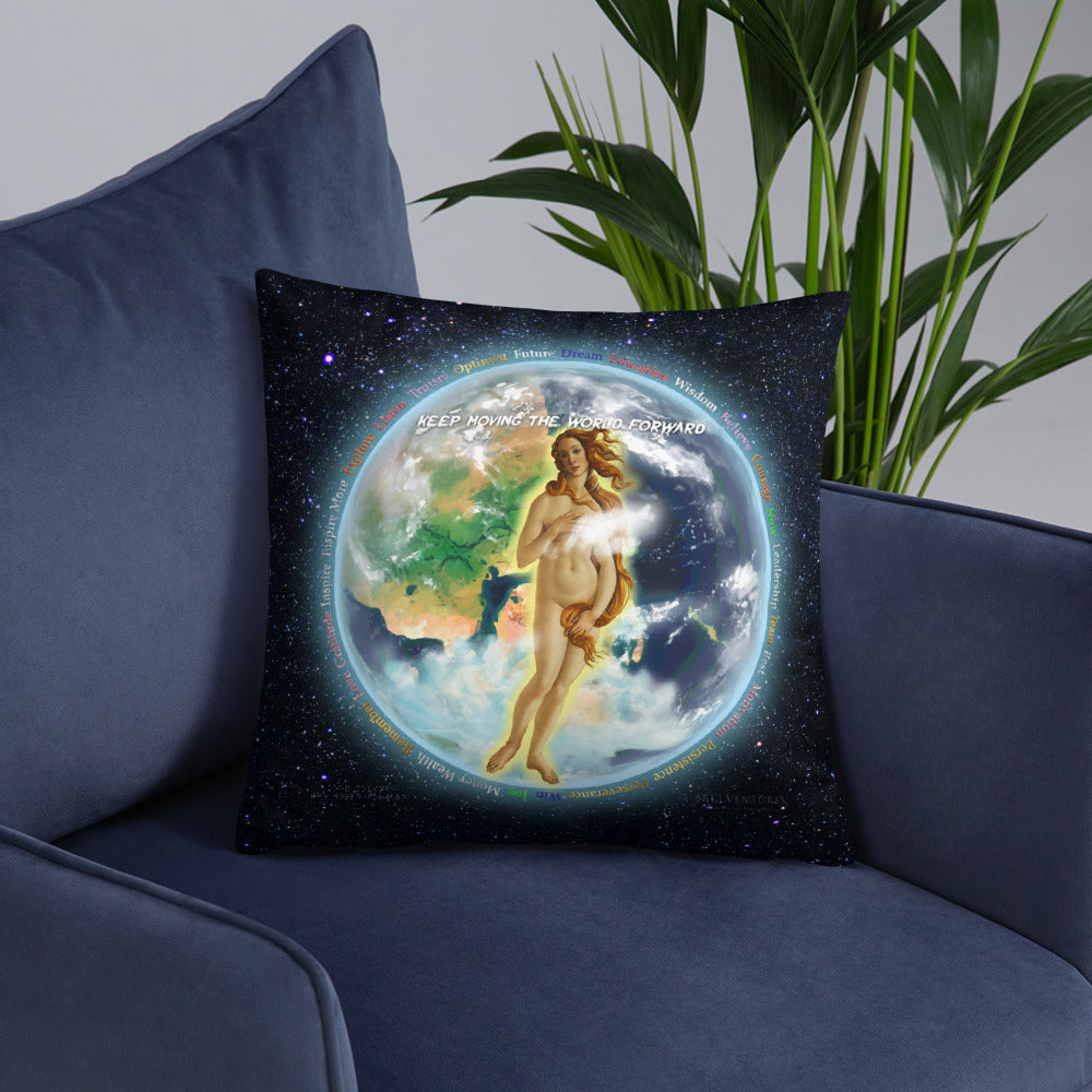 V&V Earths Combined on Basic Pillow