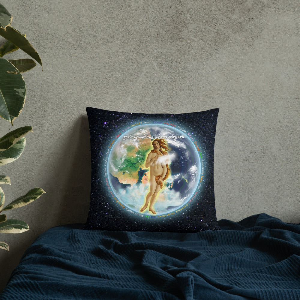 V&V Earths Combined on Basic Pillow