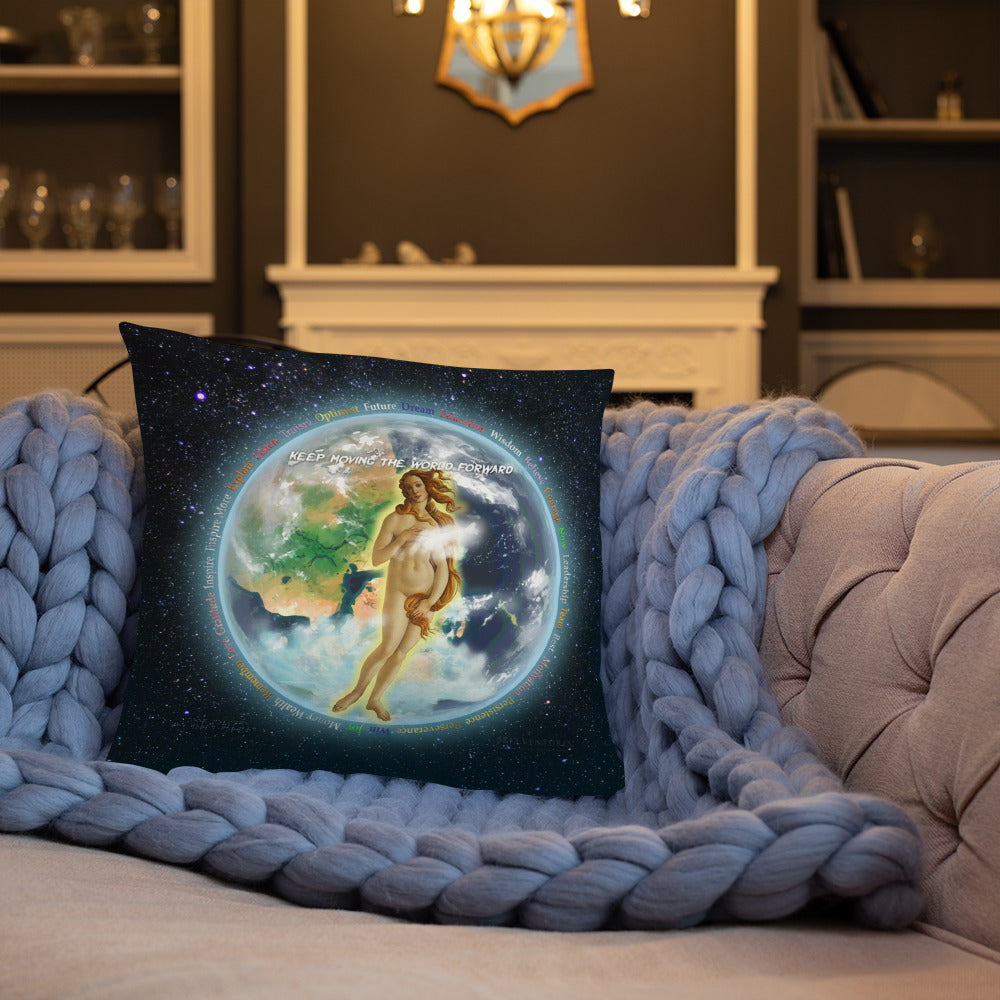 Venusian Earth on Basic Pillow