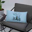 Remember Your Heritage Haiku With Trees on Basic Pillow