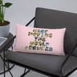 Baby Animals Keep Moving The World Forward In Pink on Basic Pillow