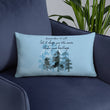 Remember Your Heritage Haiku With Trees on Basic Pillow