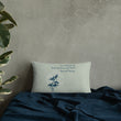 Love Gratitude Peace Harmony Haiku With Bamboo on Basic Pillow