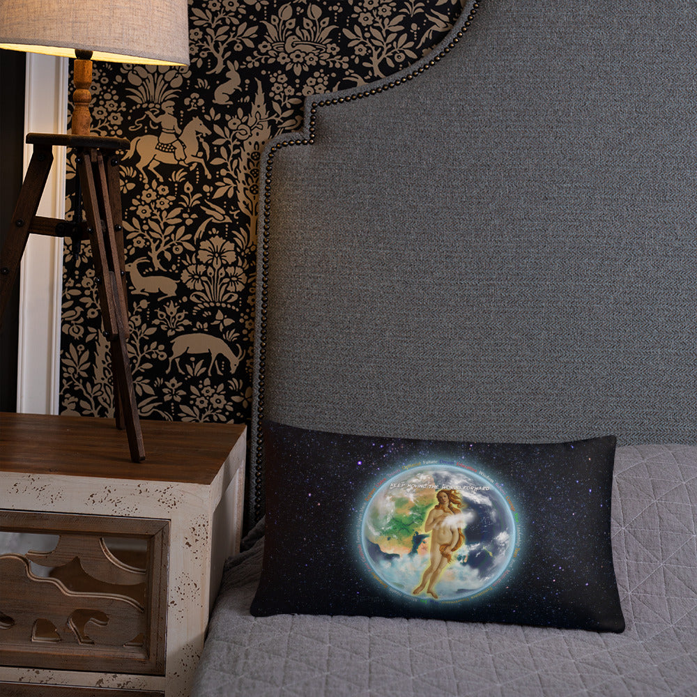 Venusian Earth on Basic Pillow