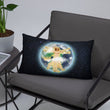 Vitruvian Earth on Basic Pillow