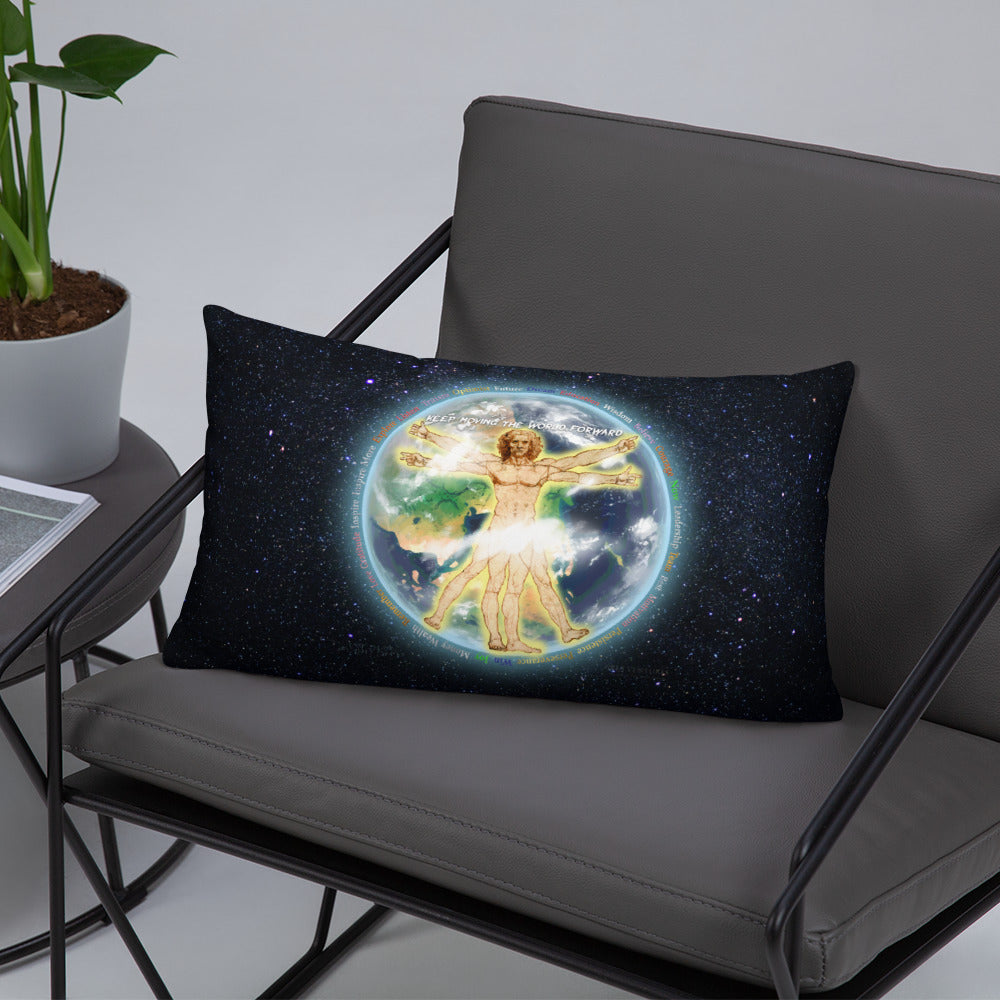 V&V Earths Combined on Basic Pillow