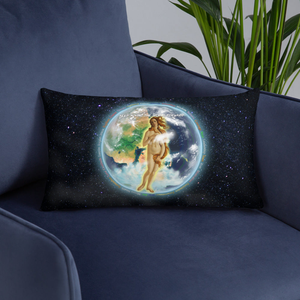 Venusian Earth on Basic Pillow