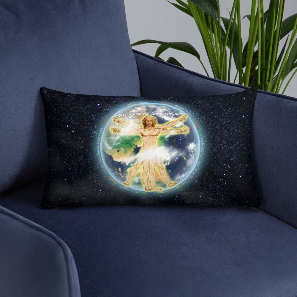 V&V Earths Combined on Basic Pillow