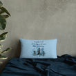 Remember Your Heritage Haiku With Trees on Basic Pillow