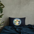 Vitruvian Earth on Basic Pillow