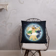 Vitruvian Earth on Basic Pillow