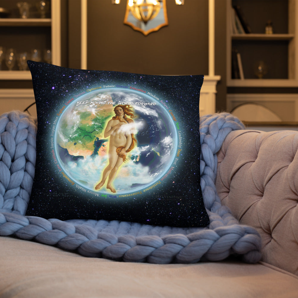 Venusian Earth on Basic Pillow