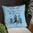 Remember Your Heritage Haiku With Trees on Basic Pillow