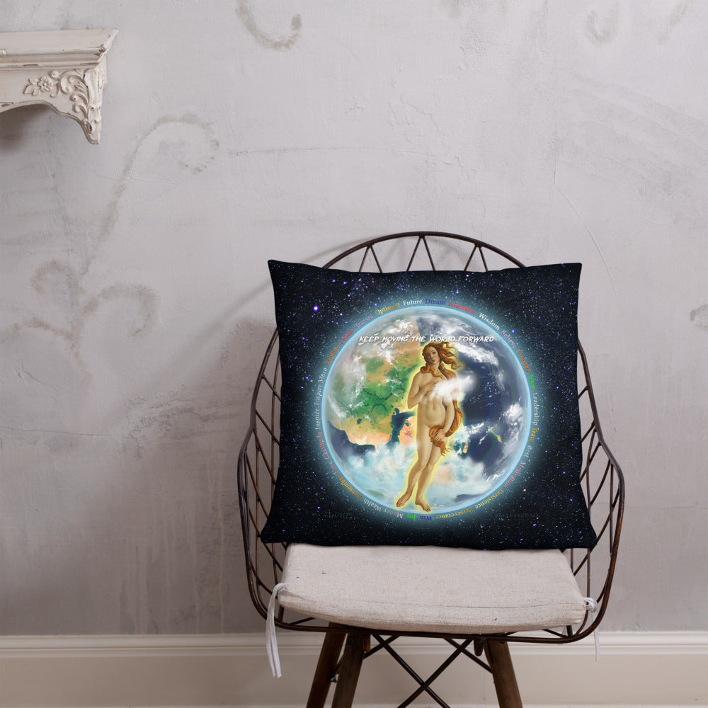 Venusian Earth on Basic Pillow