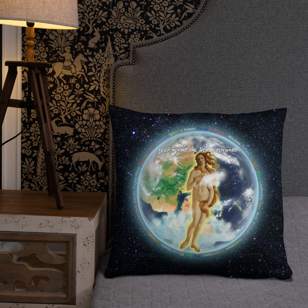 Venusian Earth on Basic Pillow